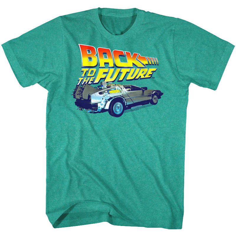 Back To The Future Mens S/S T-Shirt - Kids Dig It - Heather Mahi Heather - Inmyparentsbasement.com