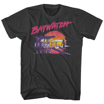 Baywatch Mens S/S T-Shirt - Neonwatch - Solid Smoke