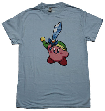Kirby Mens T-Shirt - Zelda Sword & Hat Stance