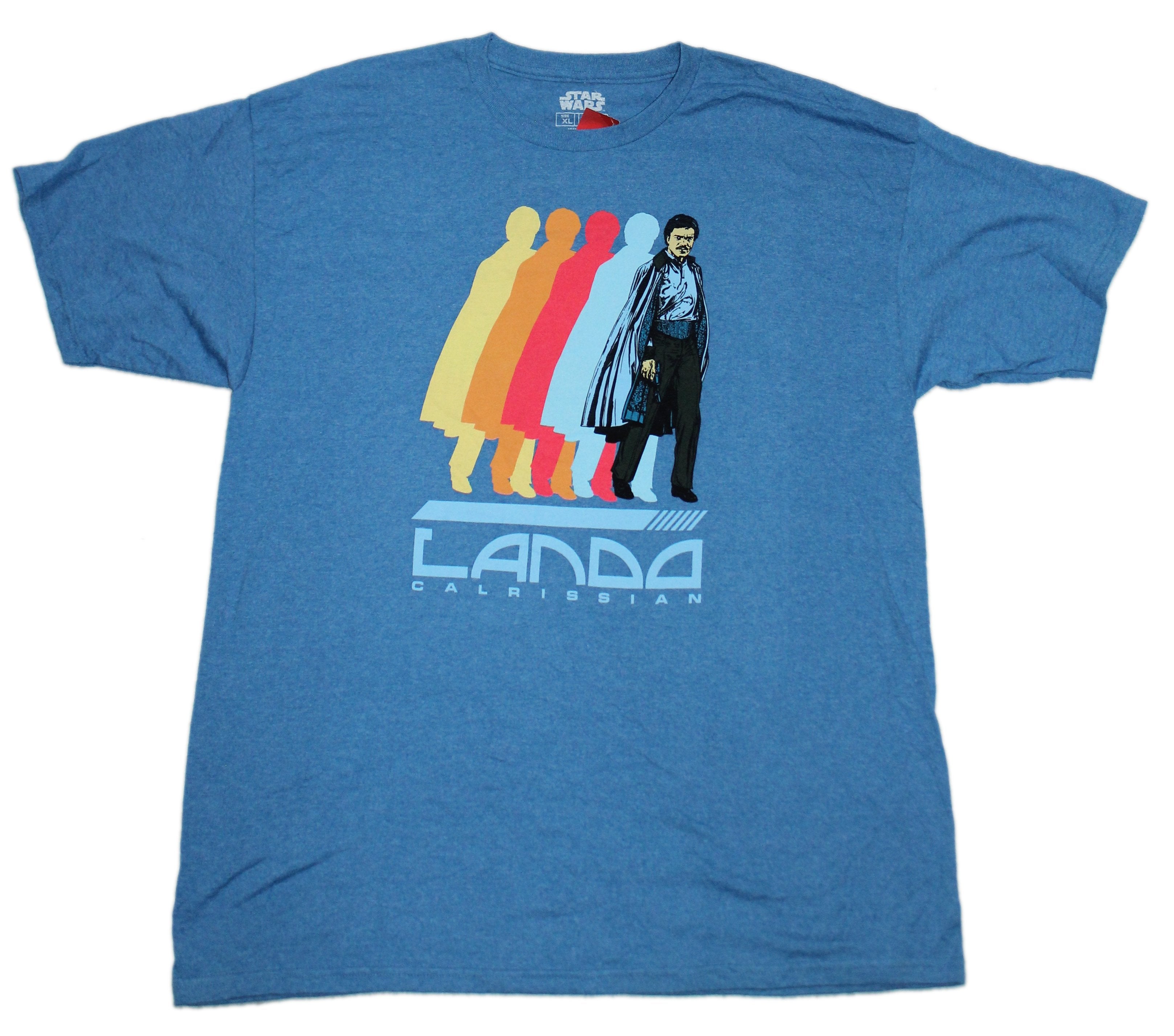 Star Wars Mens T-Shirt - Lando Calrissian Colorful Shadows