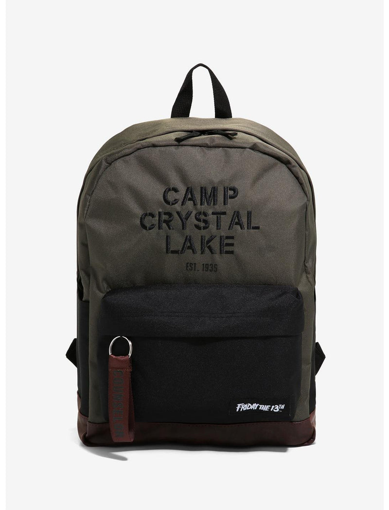 Friday The 13th Camp Crystal Lake Jason Voorhees Faux Leather Bottom Backpack