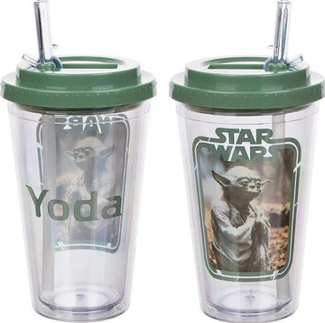 Star Wars 16oz. Insulated Acrylic Travel Tumbler Straw Flip Cup