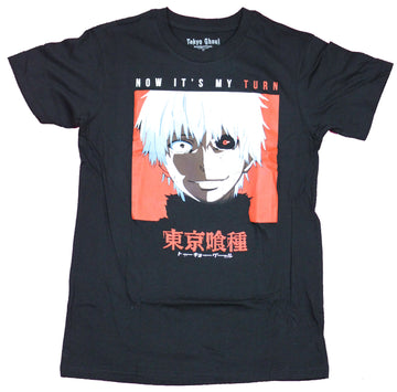 Tokyo Ghoul Mens T-Shirt - Now IT's My Turn Big Eye Image