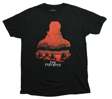 The Lost Boys Mens T-Shirt - David over Motorcycle Crew