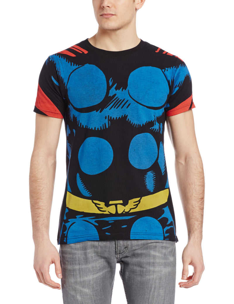Thor (Marvel Comics) Mens T-Shirt - Simple Comic Costume Front Image