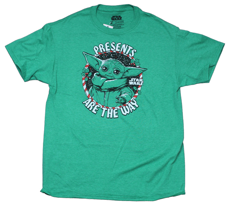 Star Wars The Mandalorian Mens T-Shirt - Presents Are The Way Grogu Image