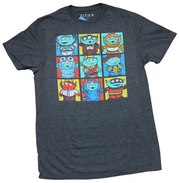 Toy Story Mens T-Shirt - Alien Boxes Making Different Poses