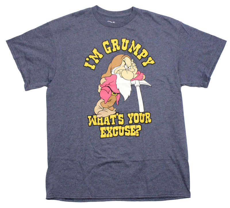 Snow White Mens T-Shirt - Grumpy I'm Grumpy What's Your Excuse?