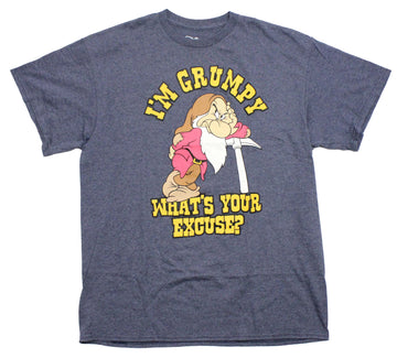 Snow White Mens T-Shirt - Grumpy I'm Grumpy What's Your Excuse?