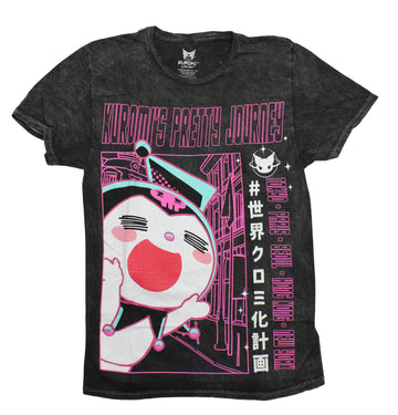Kuromi Mens T-Shirt - Image Below Kuromi's Pretty Journey Tie Dye