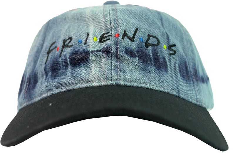 Friends TV Washed Denim Buckle Back Dad Hat Baseball Cap - Inmyparentsbasement.com