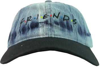 Friends TV Washed Denim Buckle Back Dad Hat Baseball Cap