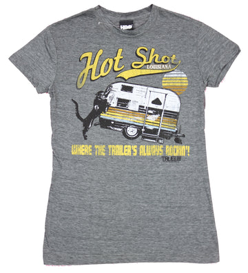 True Blood Girls Juniors T-Shirt  - Hot Shot Louisiana Trailer's Always Rockin