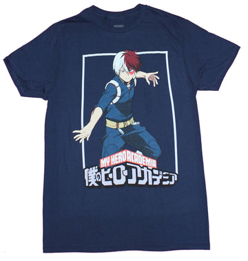 My Hero Academia Mens T-Shirt - Shoto Todoroki Action Ready Image