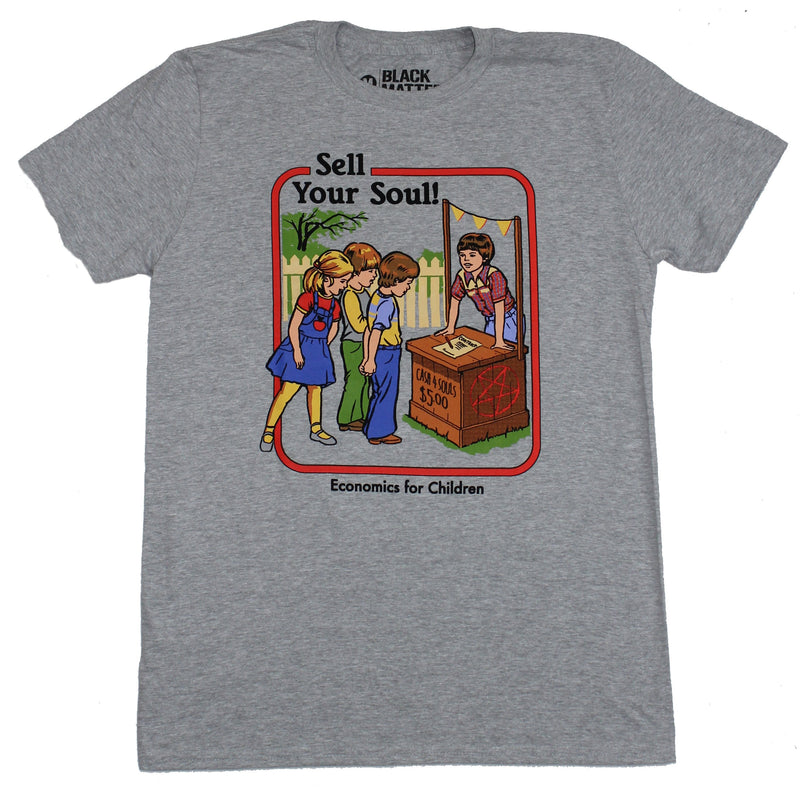 Economics For Children Mens T-Shirt - Sell Your Soul For Beginners Image