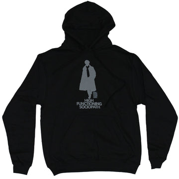 Sherlock (BBC) Mens Hoodie Sweatshirt - High Functioning Sociopath Silhouette
