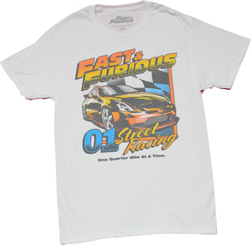 Fast and Furious Mens T-Shirt -  01 Street Racing Quarter Mile At A Time