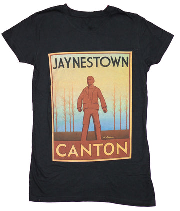 Firefly Serenity Girls Juniors T-Shirt - Jaynestown Canton Statue Image