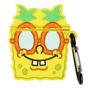 Spongebob Pineapple Glasses AirPod Case with Carabiner Hook - Inmyparentsbasement.com