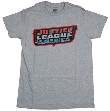 Justice League of America Mens T-Shirt  - Classic Team Logo Image