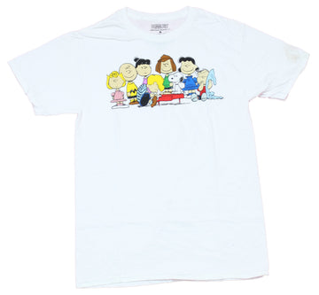 Peanuts Mens T-Shirt  -  Schroeder Playing For Charlie & The Gang