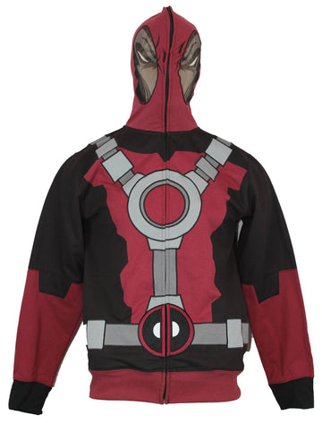 Deadpool (Marvel Comics) Hoodie Zip Up Sweatshirt - Full Costume Style Image