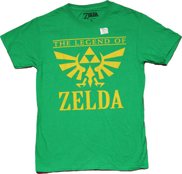 Legend of Zelda Mens T-Shirt  - Triforce in Between Name