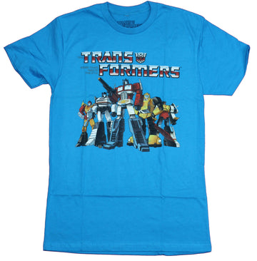 Transformers Mens  T-Shirt - Autobot Classic Group Under Logo Image