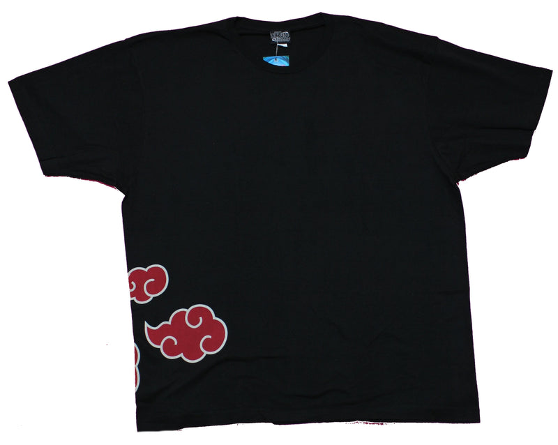 Naruto Shippuden Mens Vintage  T-Shirt - Clouds Kakashi Akatsuki Symbol
