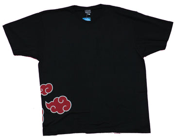 Naruto Shippuden Mens Vintage  T-Shirt - Clouds Kakashi Akatsuki Symbol
