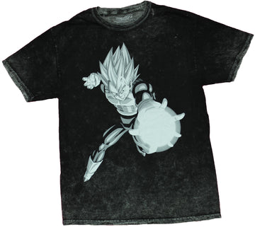 Dragon Ball Z Mens T-Shirt - Vegeta Powe Punch Attack