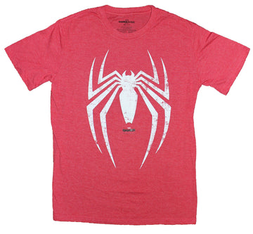 Spider-man  Mens T-Shirt - Classic Distressed Gamerverse Spider Logo