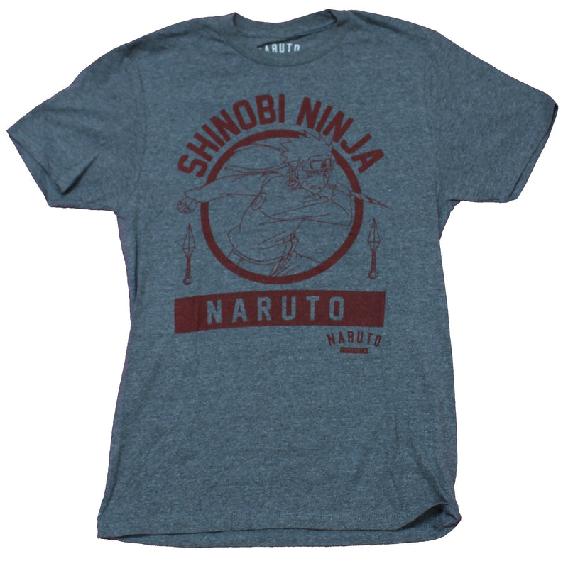 Naruto Shippuden Mens T-Shirt - Shinobi Ninja Circle Image