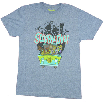 Scooby Doo Mens T-Shirt - Full Gang Loaded in the Mystery Machine