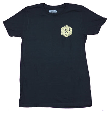 Dungeons & Dragons Mens T-Shirt - Lapel Die Natural 20 Back Image