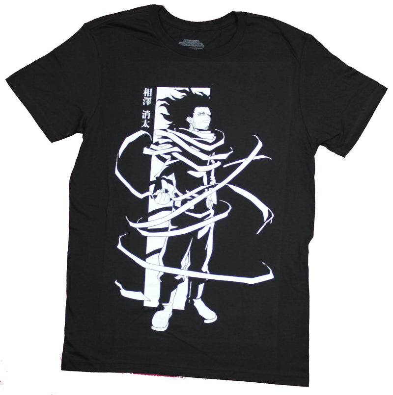 My Hero Academia Mens  T-Shirt - Shota Eraserhead Wrapped in Black & White - Inmyparentsbasement.com