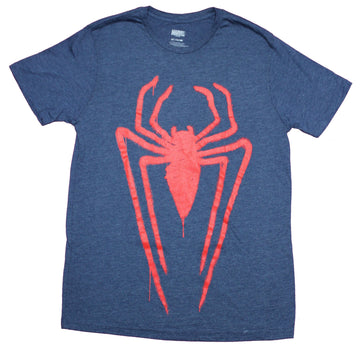 Spider-man Mens T-Shirt  - Large Dripping Logo Image