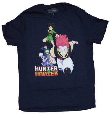 Hunter X Hunter Mens T-Shirt - Group Next To Logo