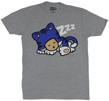 Super Mario World 3d  Mens T-Shirt - Sleeping Toad Cat Image