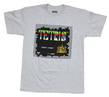 Tetris Mens T-Shirt - Classic Start Screen Image