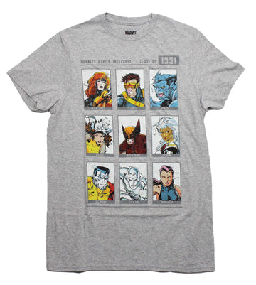 X-Men Mens T-Shirt -Marvel Class of 1991 Class Charles Xavier Institute
