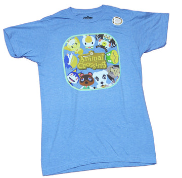 Animal Crossing Mens T-Shirt - Circled Group Logo Image
