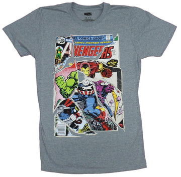 Avengers Mens T-Shirt - Heroes Torn From Comics and Reassembled