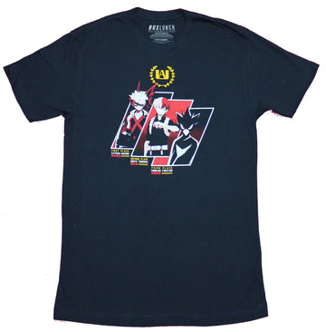 My Hero Academia Mens T-Shirt - Todoroki Bakugo Fumikage Triple Box Image