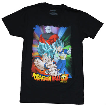 Dragon Ball Z Mens T-Shirt - Goku Vegetal & Jaren Colorful Attack