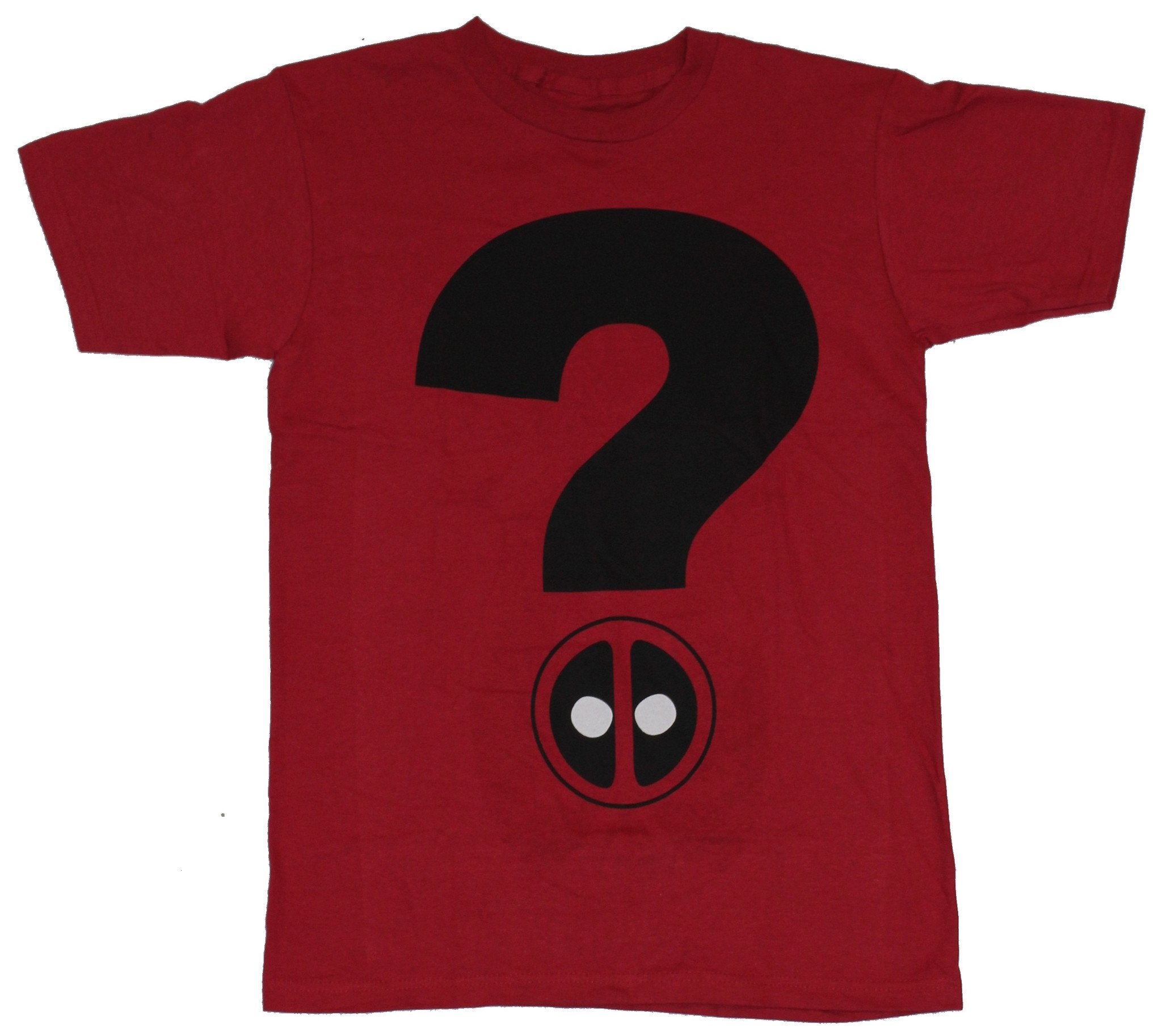 Deadpool (Marvel Comics) Mens T-Shirt - Deadpool Question Mark Logo Image