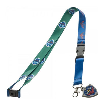 Bioworld The Legend of Zelda Skyward Shield and Crest Lanyard