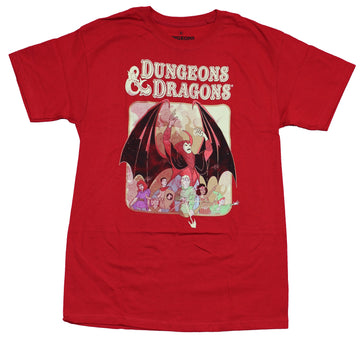Dungeons & Dragons Mens T-Shirt - 1983 Cartoon Cover Art