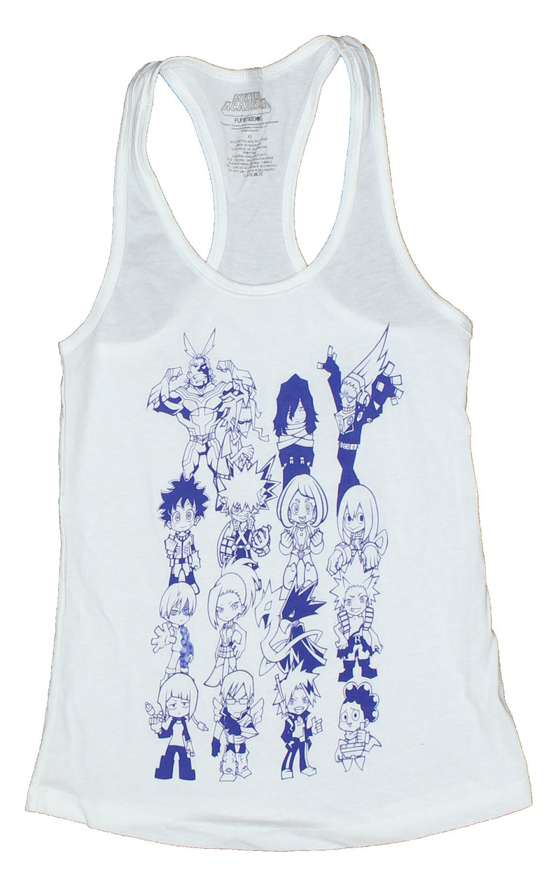 My Hero Academia Tank Top -  Chibi Characters All Over Image - Inmyparentsbasement.com