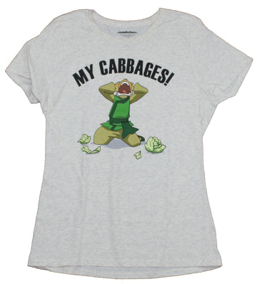 Avatar The Last Airbender Girls Juniors T-Shirt - My Cabbages Distressed Character